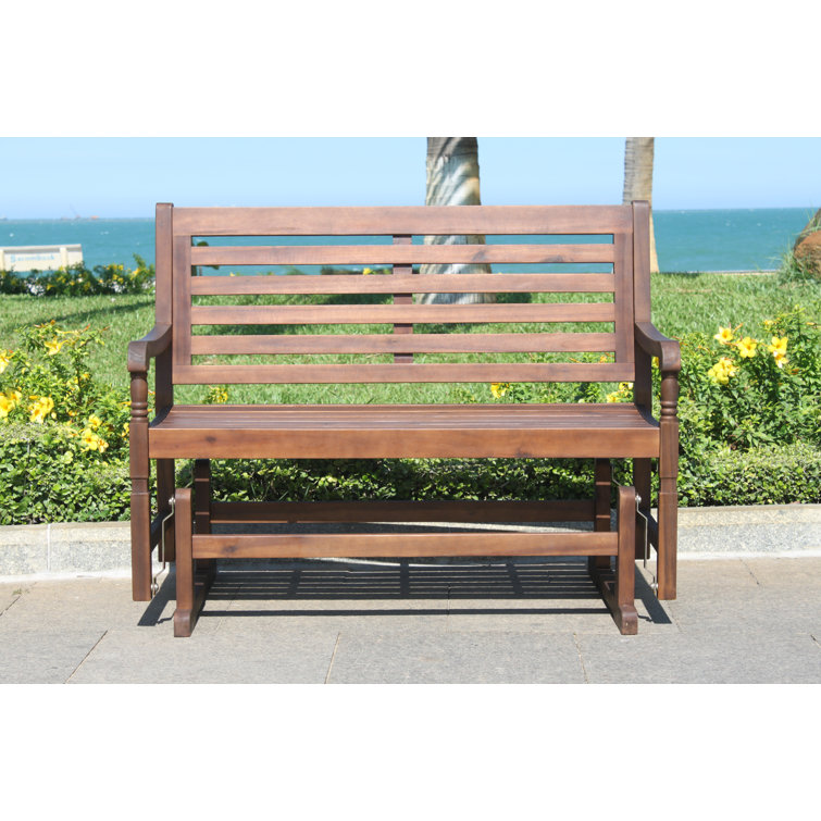 Alcott Hill® Borrero Solid Wood Glider Bench & Reviews Wayfair Canada